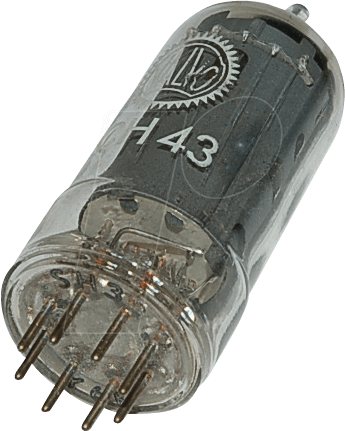 TUBE ECH43 - Elektronenröhre, Mehrfachröhre, B8A, 8-pol, 6,3 V