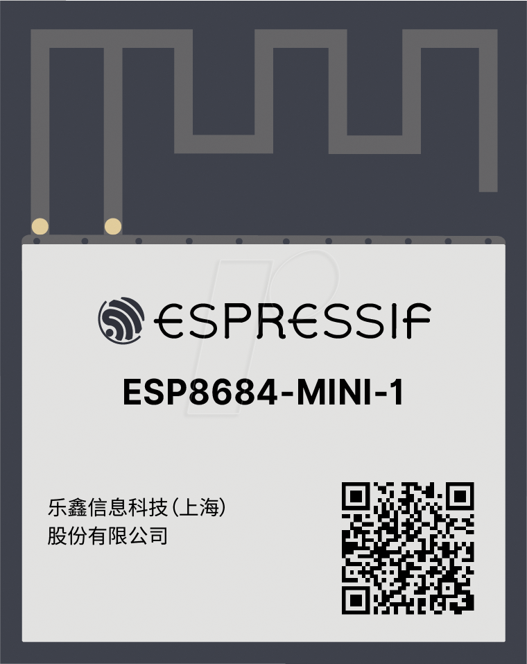 Esp8684mini1h4 wifi smd modul esp32 d0wd v3 pcb antenne at reichelt