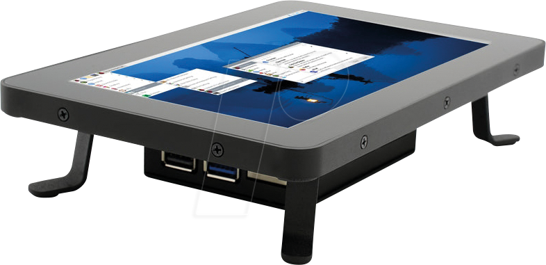 KKSB CASE 62058 - Gehäuse für Raspberry Pi 5 & 7'' Display V2, Alu, schwarz