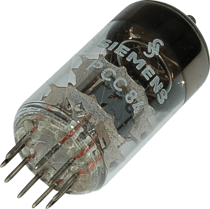 TUBE PCC84 - Elektronenröhre, Doppeltriode, Noval, 9-pol, 300 mA