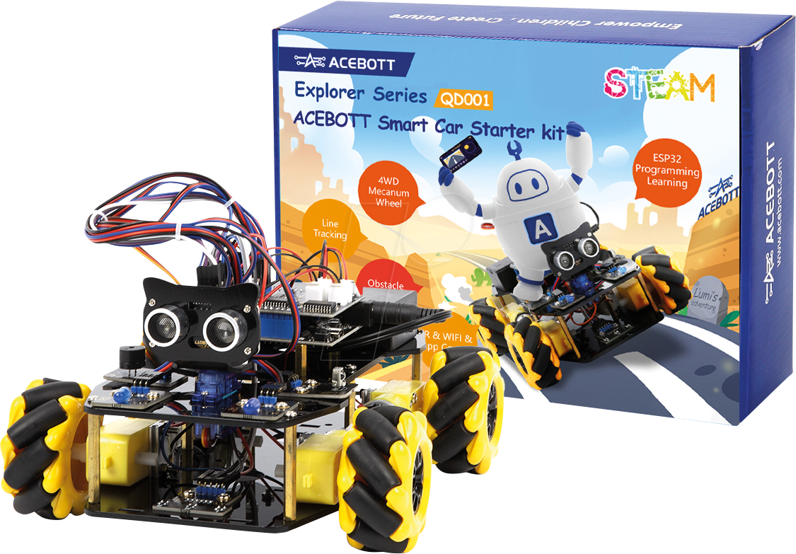 ACEBOTT QD001 - Acebott Smart Car - Starter Kit, ESP32