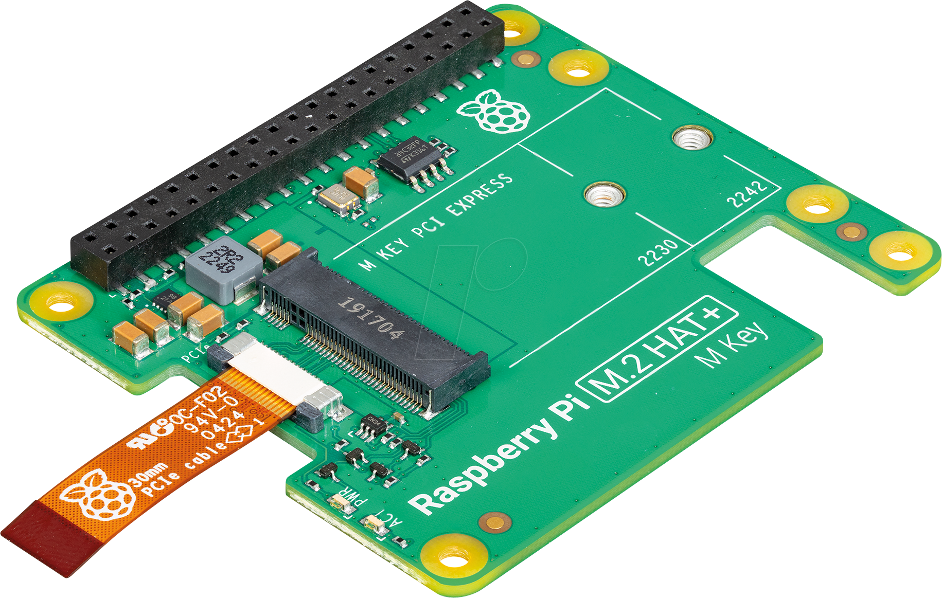 RASP M.2 HAT+ - Raspberry Pi - M.2 HAT+ für Raspberry Pi 5