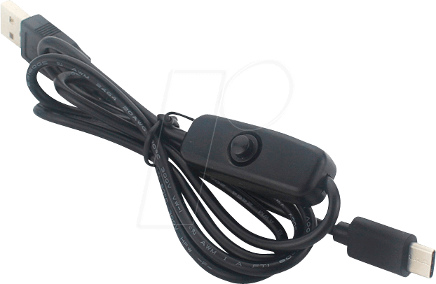 RPI CABLE USB-C: Raspberry Pi - Kabel mit Schalter, A-Stecker >  USB-C-Stecker, 10 bei reichelt elektronik
