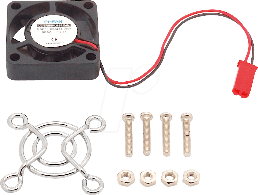 FREI Raspberry Pi - Fan 30x30x7 mm, with Dupont connector and grille ...