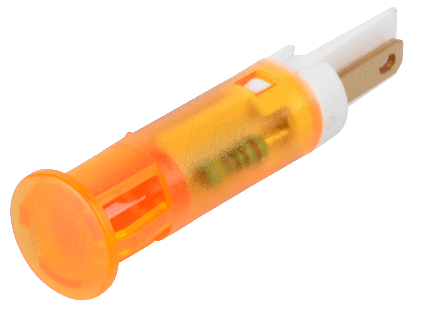 APM QS81 O12 - LED-Signalleuchte, orange, 12 V, Ø 8 mm, rund, FASTON