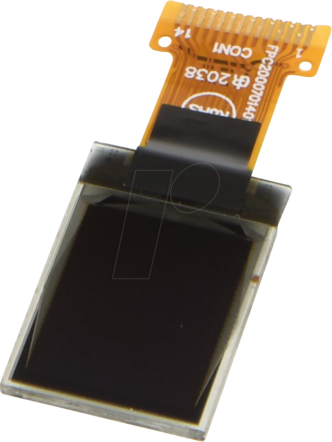 DEP048064A-Y - OLED, 48x64px, gelb/schw., 0,7inch