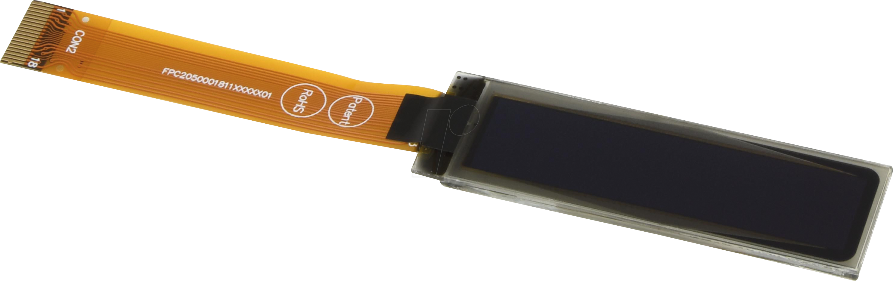 DEP128032G-Y - OLED, 128x32 px, gelb/schw., 1,7inch