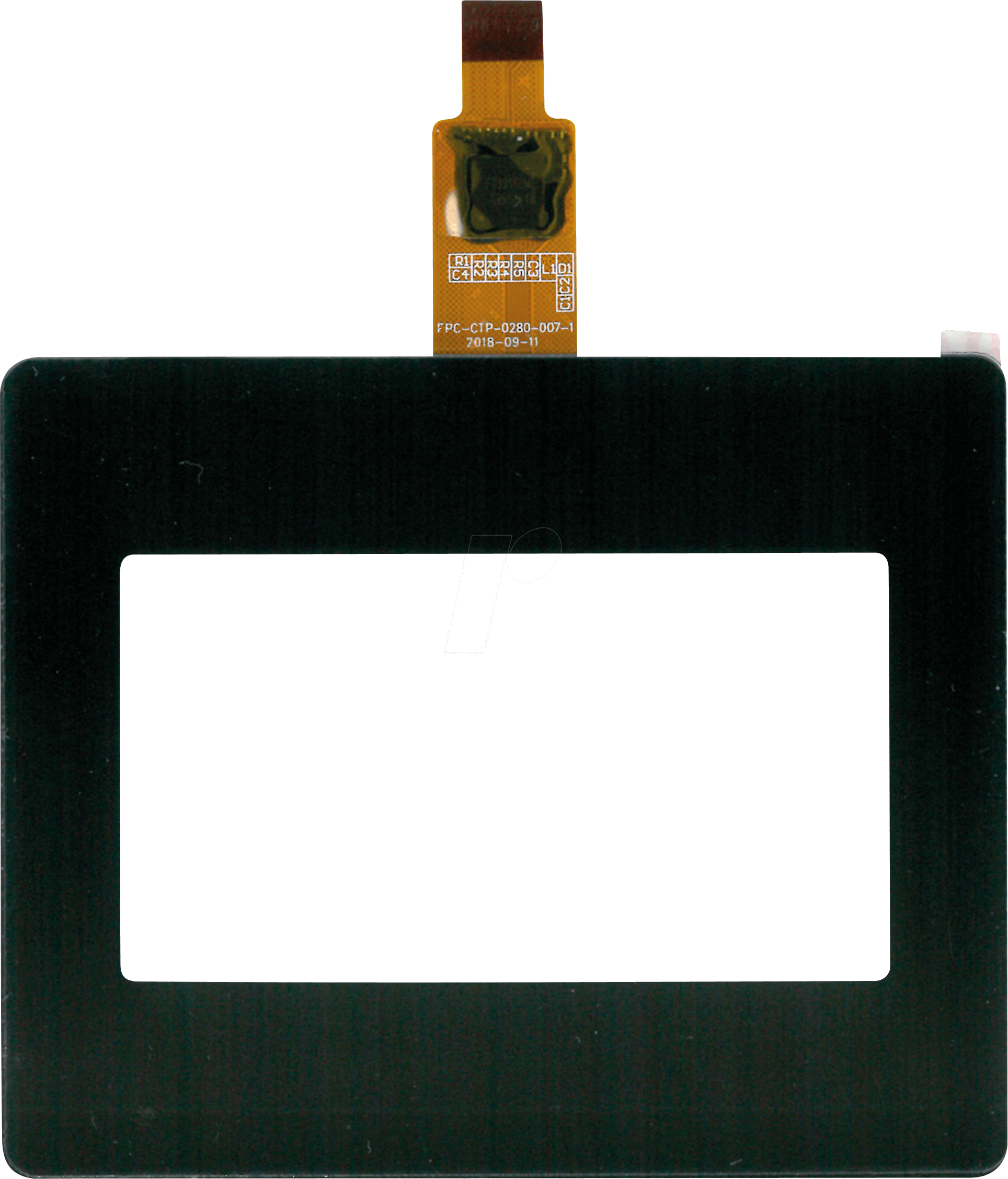 EA TOUCH128-29C1 - Kapazitives Touchpanel, für EAOLEDL/DOGL128-6 zum Aufkleben