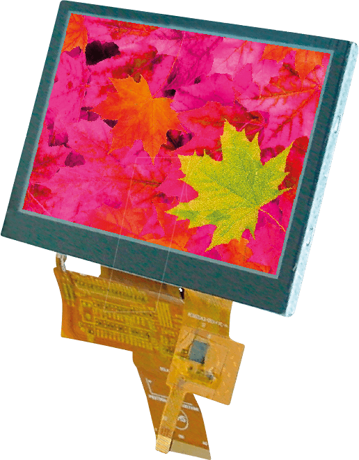EA TFT043-42ATS - TFT-Display 4.3'', 95x54mm, 480x272 Dot, 24bit RGB, PCAP-Touch