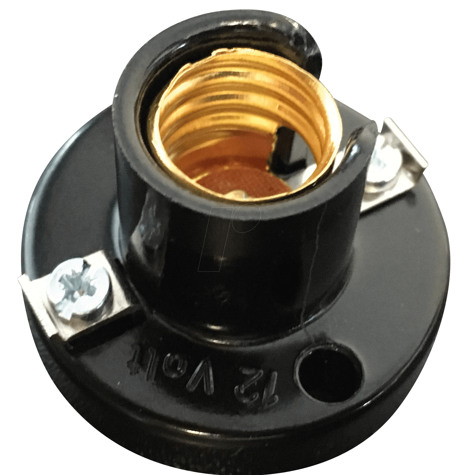 FASSUNG 9203: Illu socket E14, plastic, black at reichelt elektronik