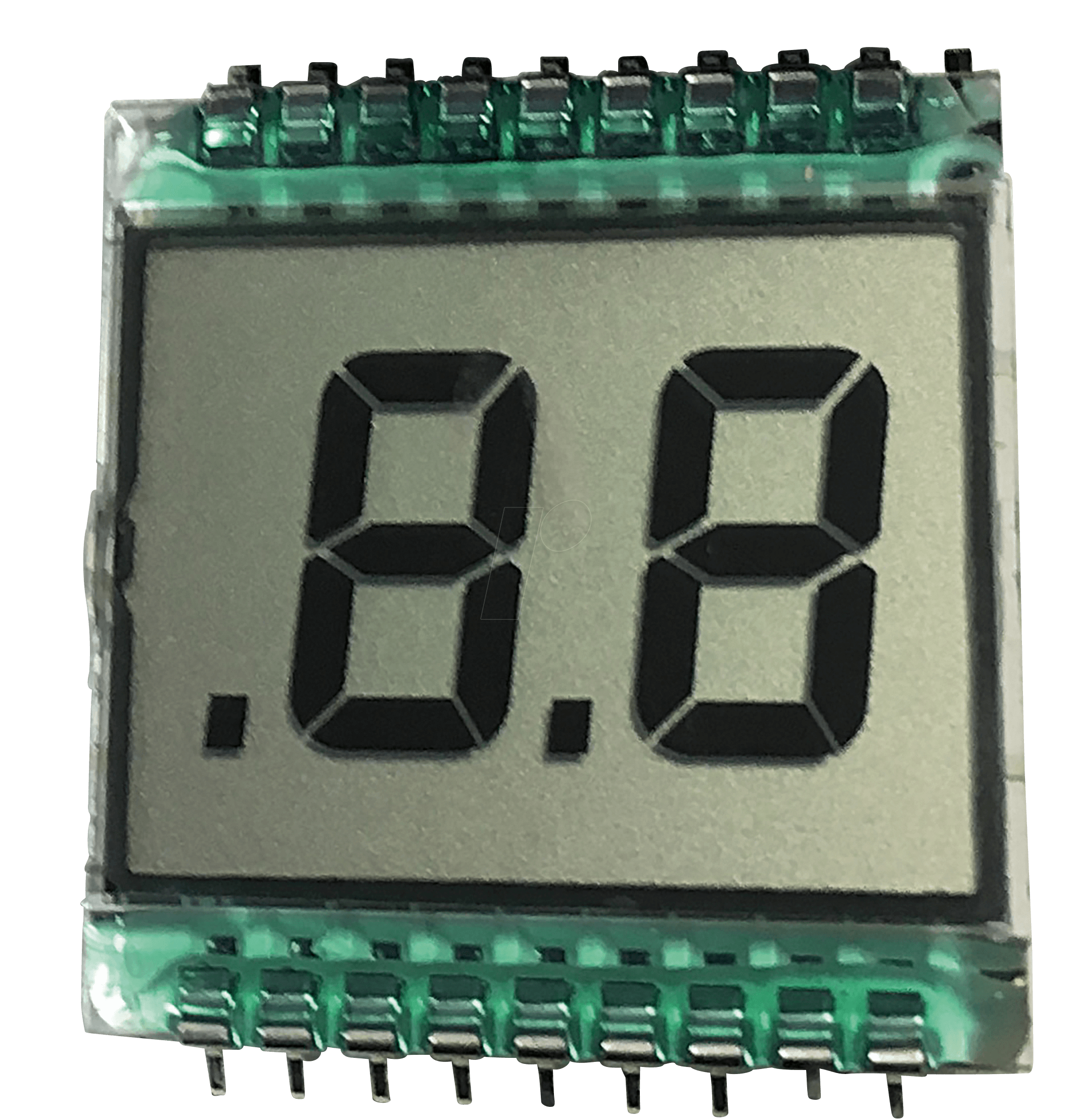 LCD 2,0-13: LCD-7-Segment, 1x2,0, H:12,7mm, reflektiv bei reichelt  elektronik