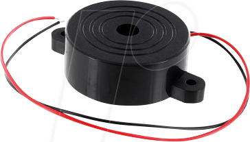 SEC420160122800 - Piezo-Summer, piezoelektrisch, 105, 2800 Hz, 12 V DC, Ø50 mm