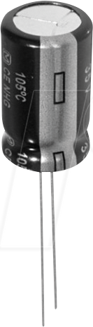 EB-A 100U 25B - Elko, radial, 100µF, 25V, RM5, 105°C, 5000h, 20%