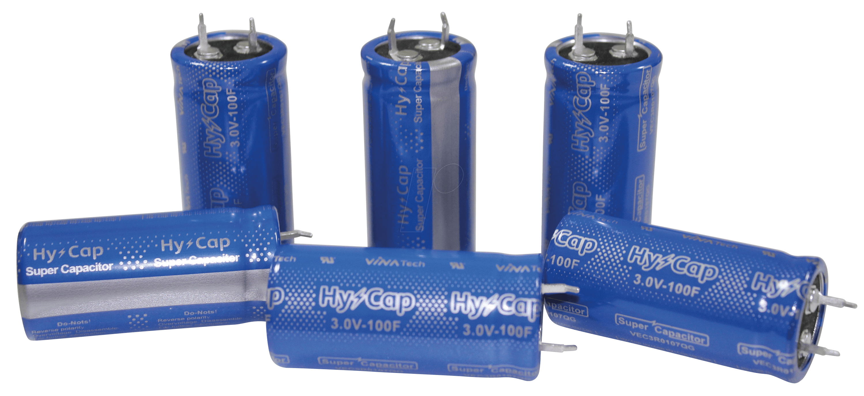 HY-CAP 100F 3V: Supercapacitor, 100F, 3V, 22x45mm at ...