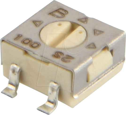 3314G-1-100E - Präzisionspotentiometer, Trimmer, SMD, stehend, 0,01 kOhm
