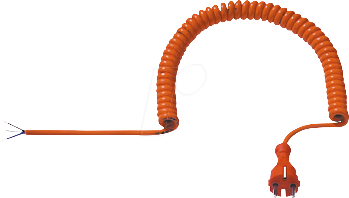 4016514006533 - BACH 665871 - Spiralzuleitung Schutzkontaktstecker CEE 7 7 orange 4016514006533 - BACH 665871 - Spiralzuleitung Schutzkontaktstecker CEE 7 7 orange