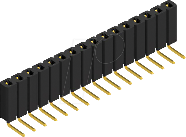 FIS BL 3 16G - Buchsenleiste, 1-reihig, 1 x 16 - 2,54 mm