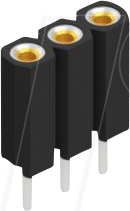 FIS BL 5 3G - Buchsenleiste, 1-reihig, 1 x 3 - 2,54 mm