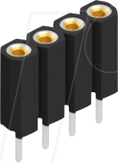 FIS BL 5 4G - Buchsenleiste, 1-reihig, 1 x 4 - 2,54 mm