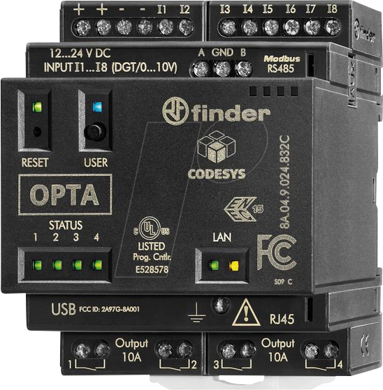 8A.04.9.024.832C - OPTA Advanced, Codesys, Logikrelais Serie 8A