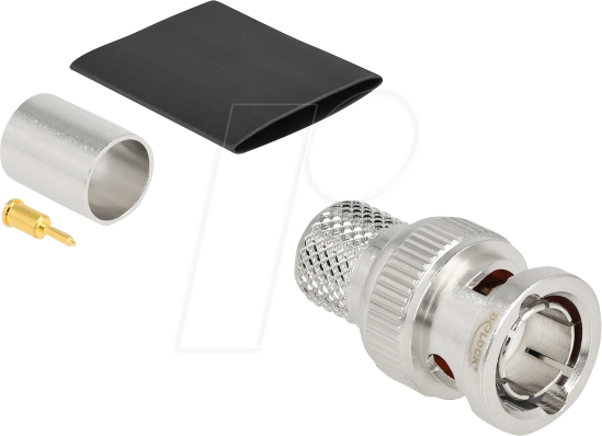 4043619917730 - DELOCK 91773 - BNC Stecker zum Crimpen RG-11 mit passendem Schrumpfschlauch