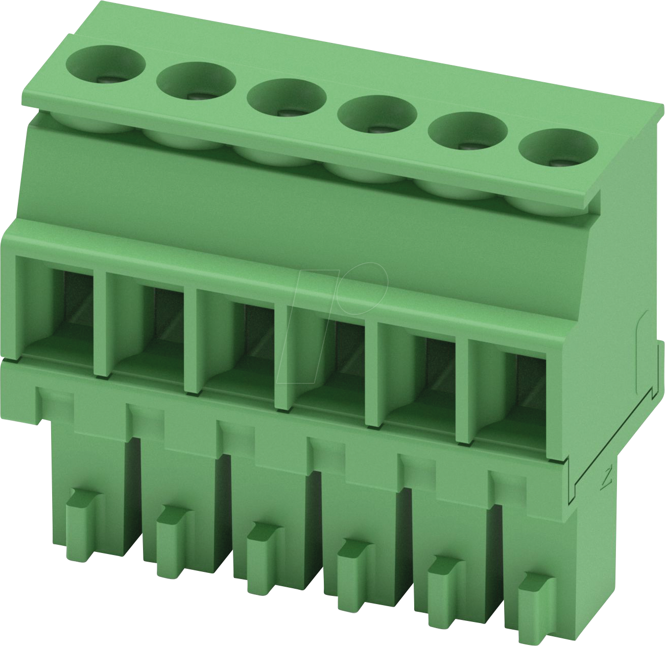 4017918121006 - Buchsengehäuse-Kabel MCVR Polzahl Gesamt 6 Rastermaß 350 mm 1863194 50 St