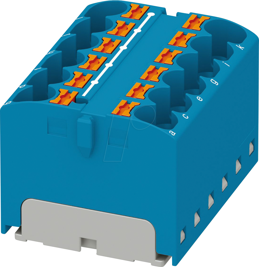 PHOE 3273946 - Verteilerblock PTFIX, 12x4, blau