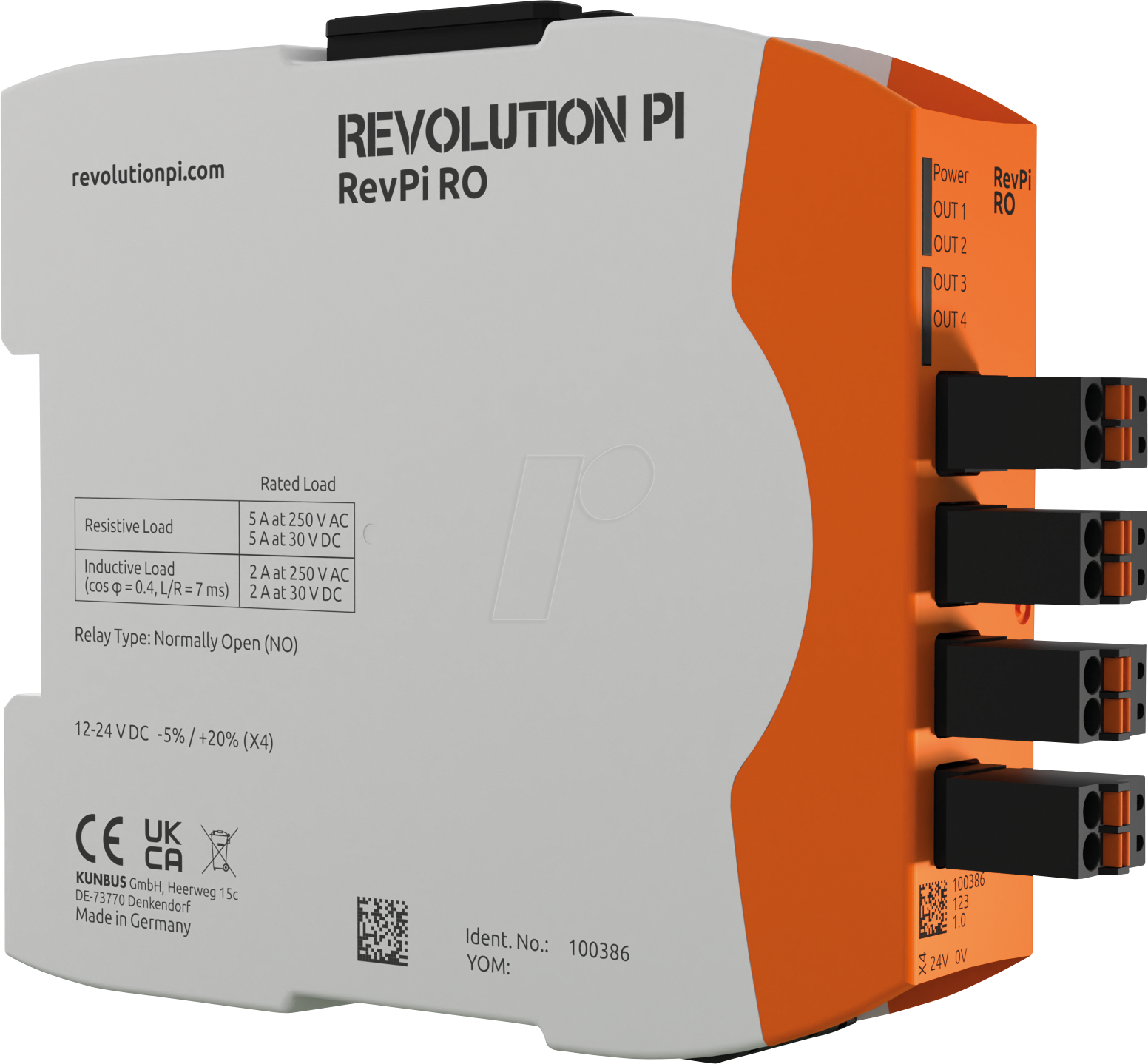 4260498392001 - REVPI RO - RevPi Relais Ausgangsmodul 5A 230VAC 30VDC (NO) 4260498392001 - REVPI RO - RevPi Relais Ausgangsmodul 5A 230VAC 30VDC (NO)