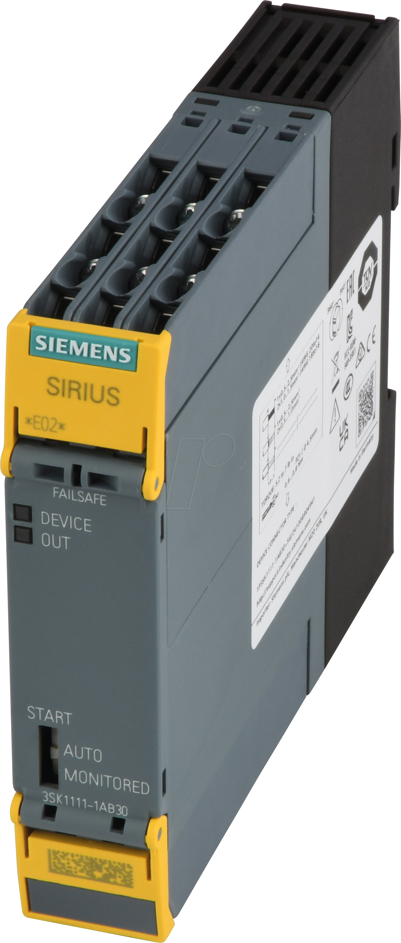 Siemens Sirius safety relay standard series device relay enabling circuits 3 no + 1 nc 24 v ac/dc
