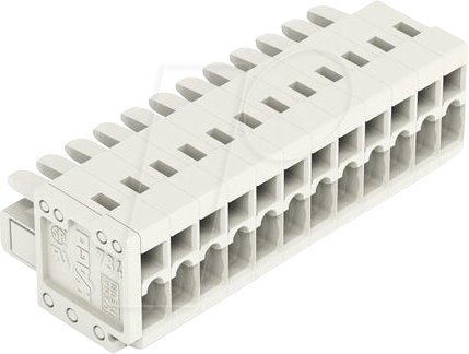 Buchsengehäuse-Kabel 734 Polzahl Gesamt 12 Rastermaß 350 mm 734-112 50 St