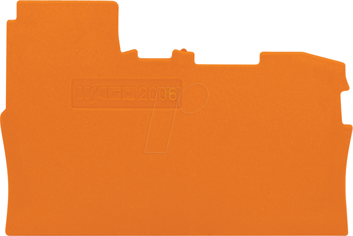 4044918989848 - WAGO 2006-7192 Abschluss-und Zwischenplatte1 mm dickorange