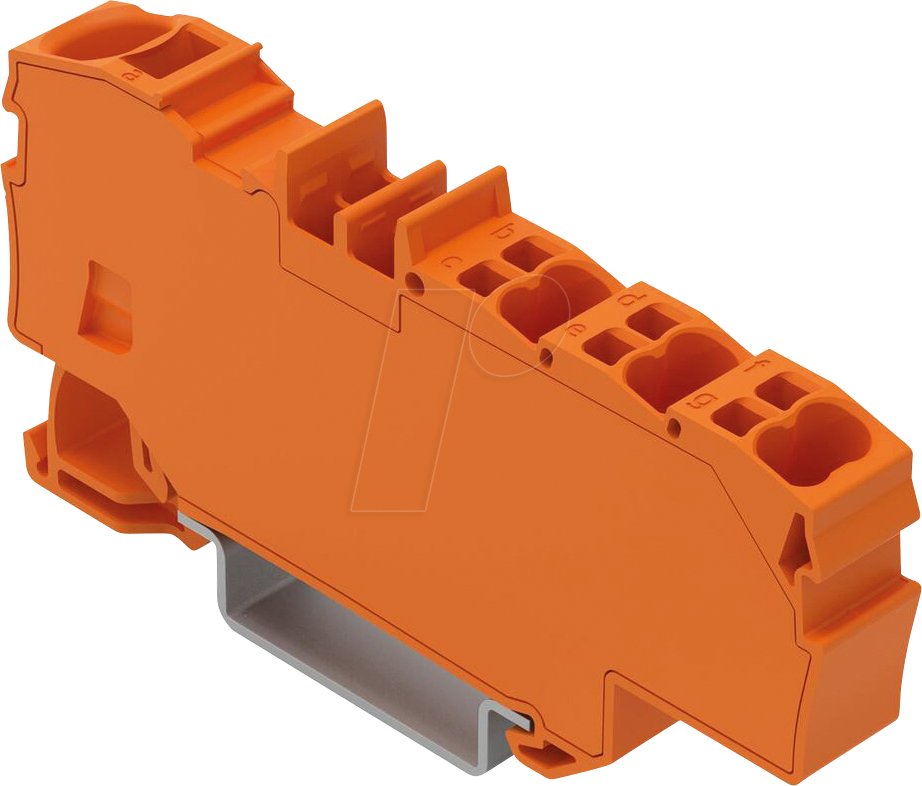 4066966378948 - 2006-8032 - Verteilerklemme 1x 6 mm²   6x 15 mm² orange