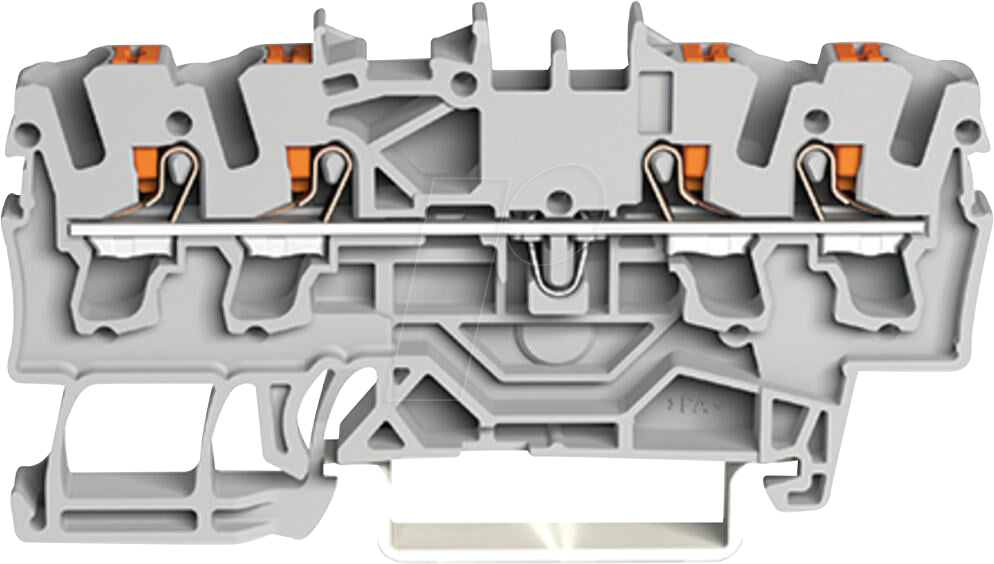 4055143852081 - 2202-1405 - 4-Leiter-Durchgangsklemme mit Drücker 25 mm² schwarz