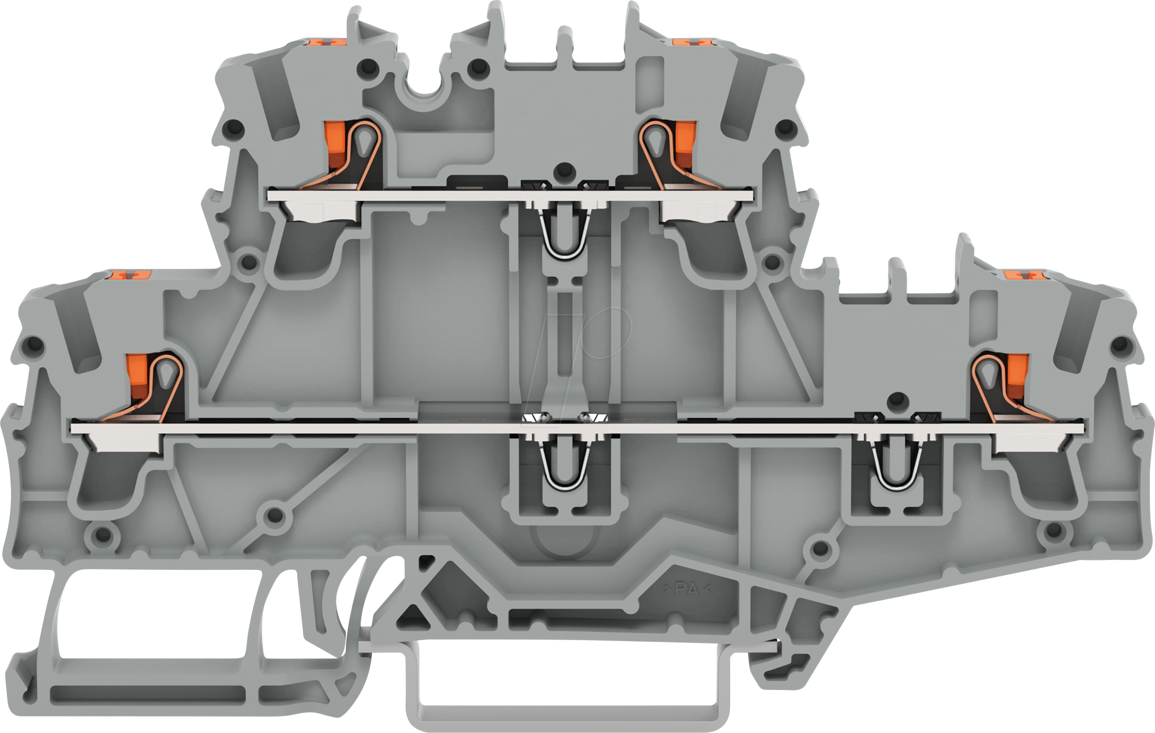 4055143844598 - 2202-2701 - Doppelstockklemme mit Drücker L L 250 mm² grau 4055143844598 - 2202-2701 - Doppelstockklemme mit Drücker L L 250 mm² grau