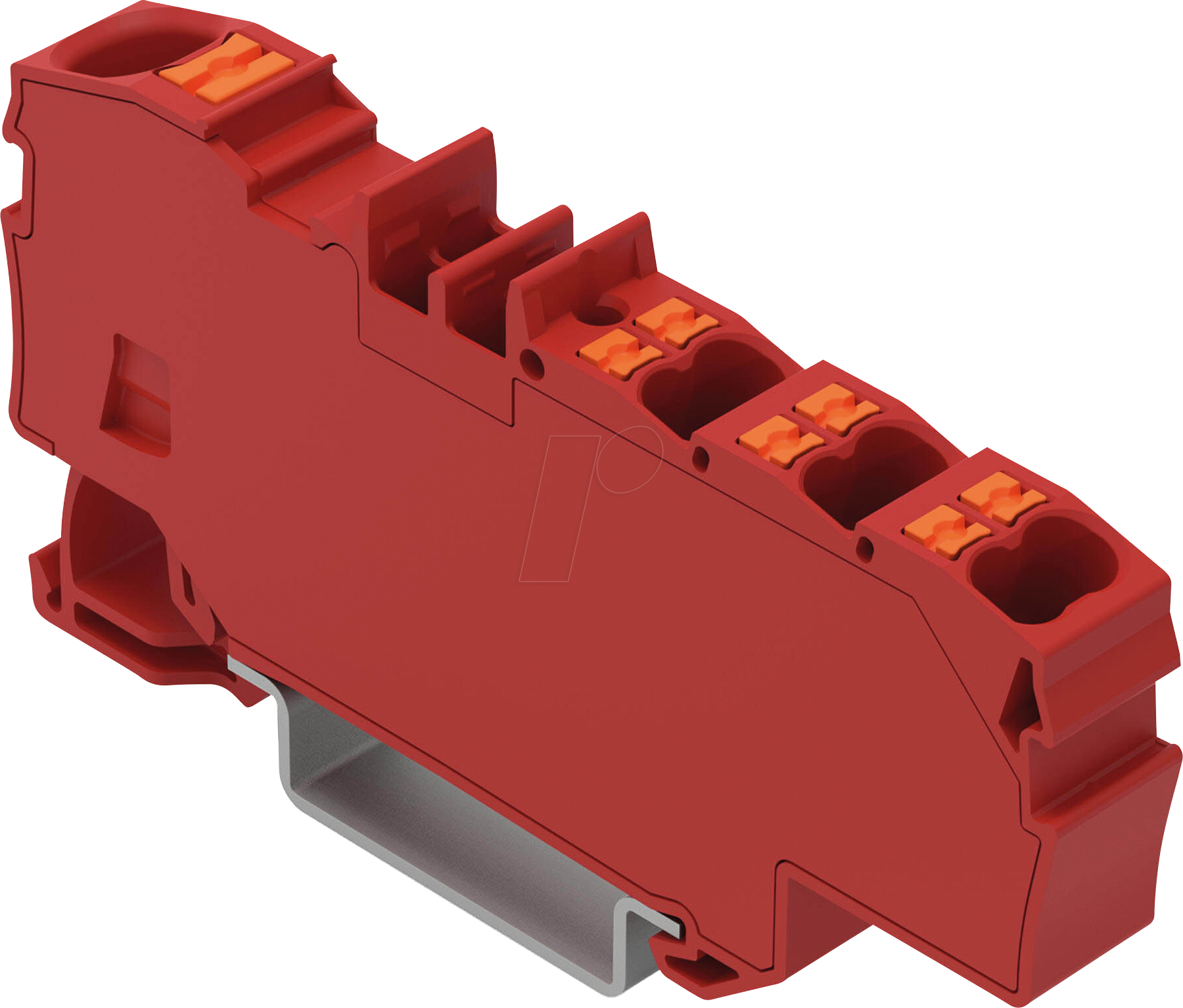 WAGO 2206-8033: Verteilerklemme 1x 6 mm² - 6x 1,5 mm², rot bei reichelt  elektronik