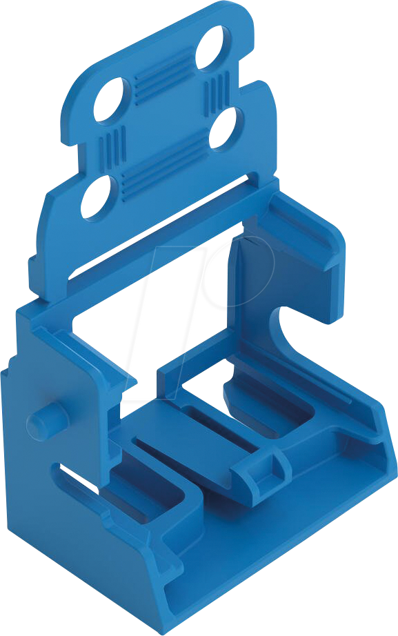 4066966602999 - 221-519-0BL - Befestigungsadapter mit Zugentlastung 10-Leiter blau
