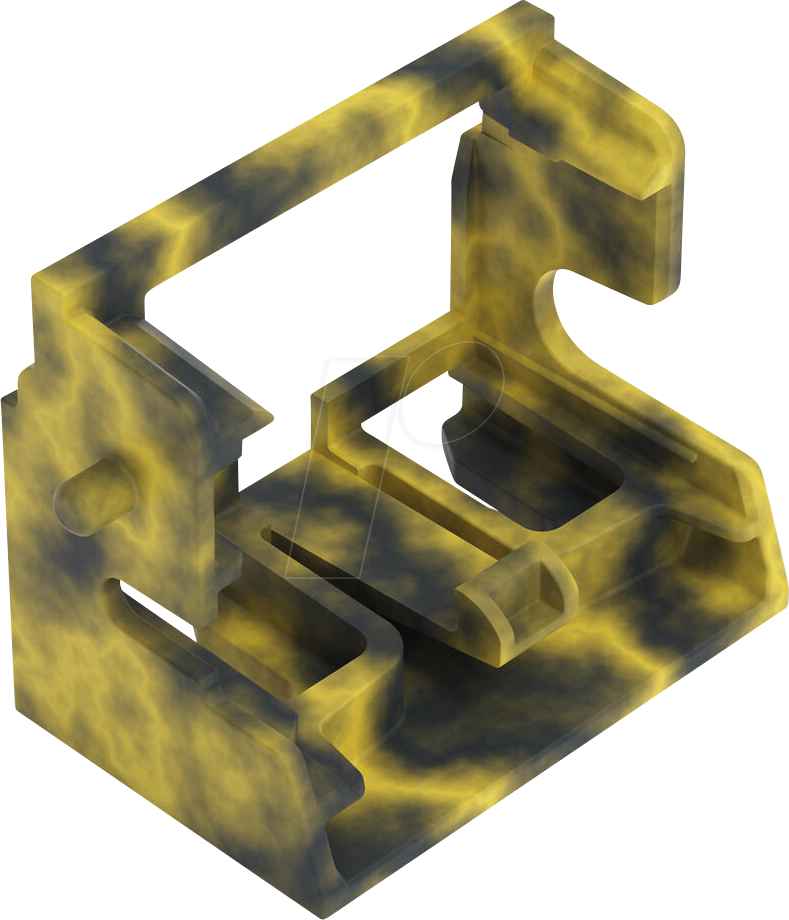 4066966603095 - 221-519-2GG - Befestigungsadapter für Schraubbefestigung 10-Leiter grau-gelb