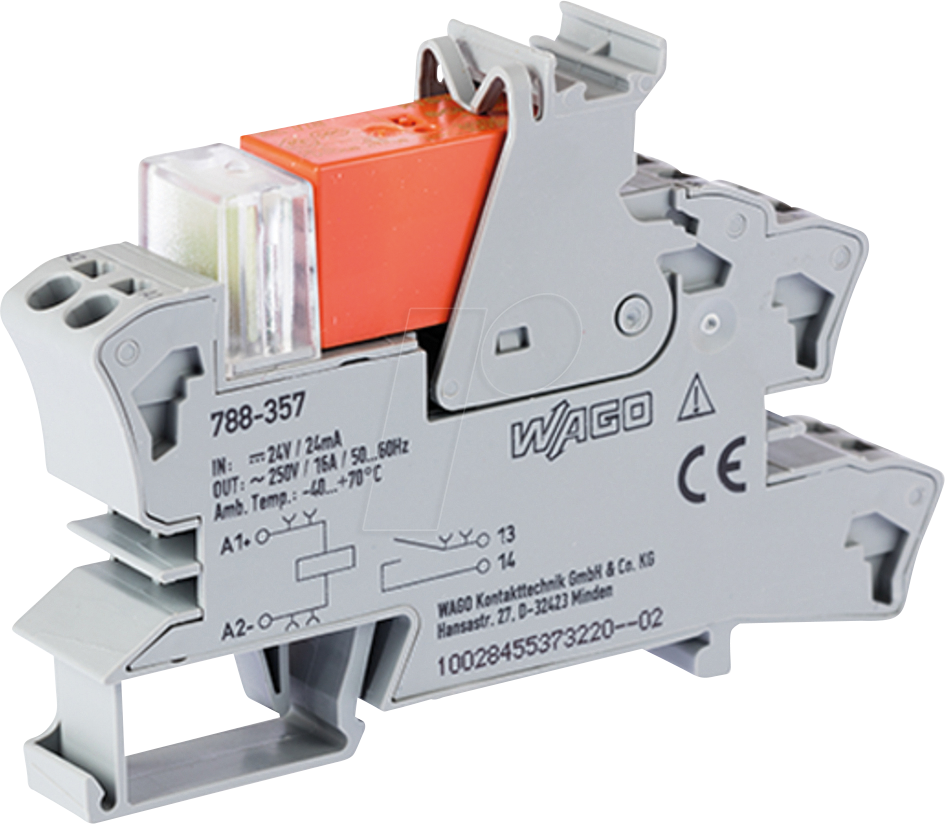 4045454988586 - 788-357 - Relaismodul IN DC 24 V 1 Schließer 16 A 4045454988586 - 788-357 - Relaismodul IN DC 24 V 1 Schließer 16 A