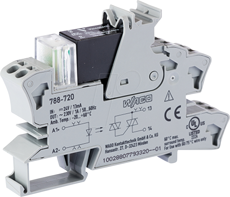 4045454743888 - 788-720 - Solid-State-Relaismodul IN DC 24 V OUT AC 24 … 240 V 1 A 4045454743888 - 788-720 - Solid-State-Relaismodul IN DC 24 V OUT AC 24 … 240 V 1 A