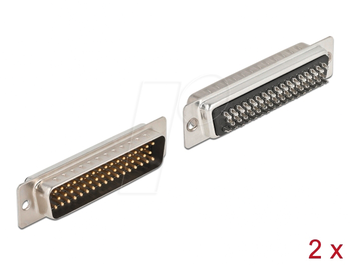 Delock Produkte 66982 Delock Adapter D-Sub 9 Pin Stecker mit Muttern zu  D-Sub 25 Pin Buchse mit Schrauben