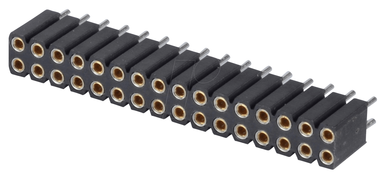 BL 2X16G7 2,54 - Buchsenleiste - 16-pol, gerade, RM 2,54, H: 7,0 mm