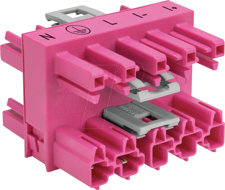 4055143082754 - 770-1746 080-000 Steckverbinder WINSTA MIDI Stecker gerade Gesamtpolzahl 5 25 A Pink 25 St