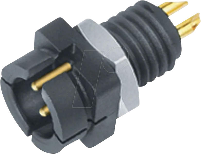 B 09 9765 30 04 - Flanschstecker Snap-In, Serie 719, 4-pol ungeschirmt, löten, IP4