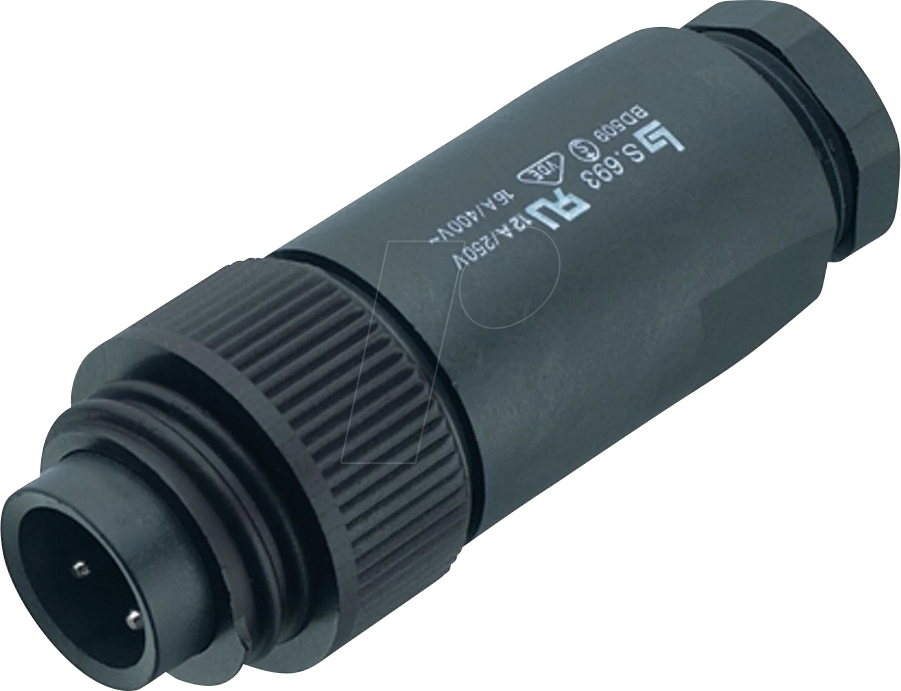 B 99 4217 110 07 - Kabelstecker RD24, Serie 693, 6 + PE, IP67, UL, ESTI+, VDE, PG 1