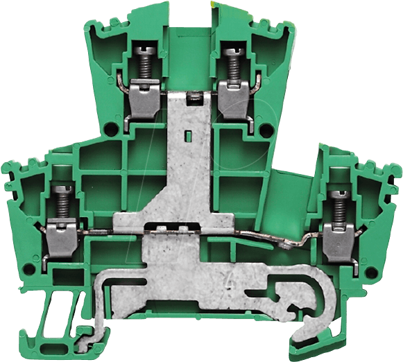 4008190297565 - WDK 25 PE - Durchgangsklemme Klippon® Connect W-Serie grün   gelb