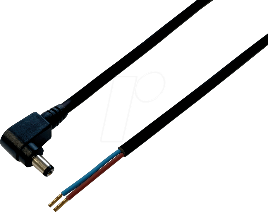 BKL 075171: Câble c.c., fiche coudée 2,5 - 5,5 mm, noir, 0,3 m