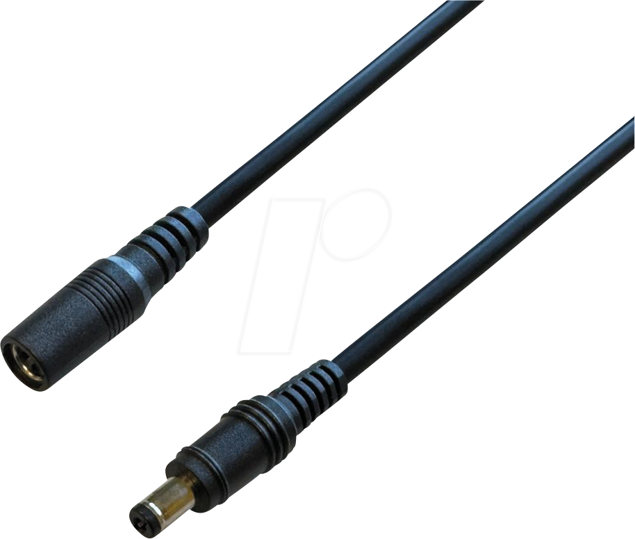 4011376765369 - 076108 - DC-Kabel Stecker Kupplung 21 55 mm 50 m 48 V schwarz