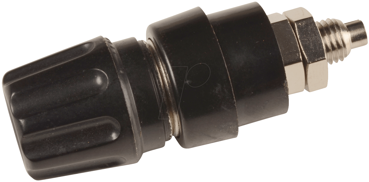 PKNI 10B SW: Polklemme, 4 mm, M6, schwarz bei reichelt elektronik