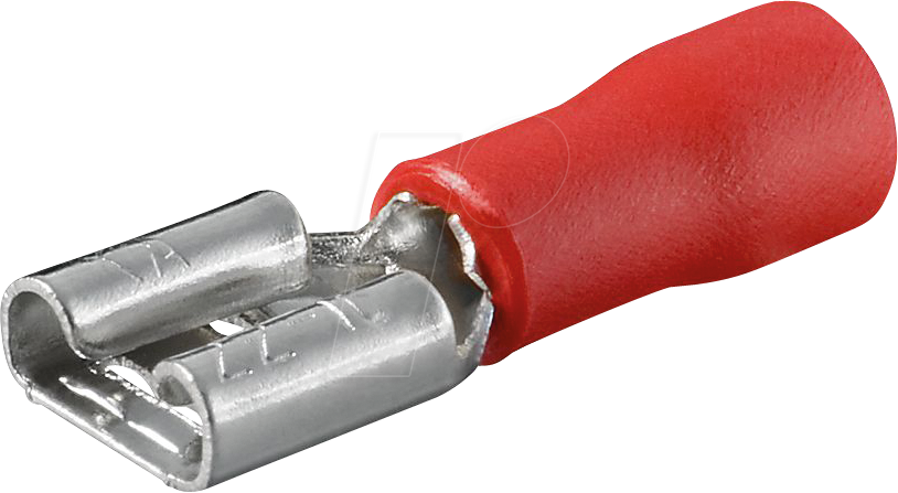 4040849170027 - GOOBAY 17002 - Flachsteckerhülse Breite 64 mm rot 100 Stück