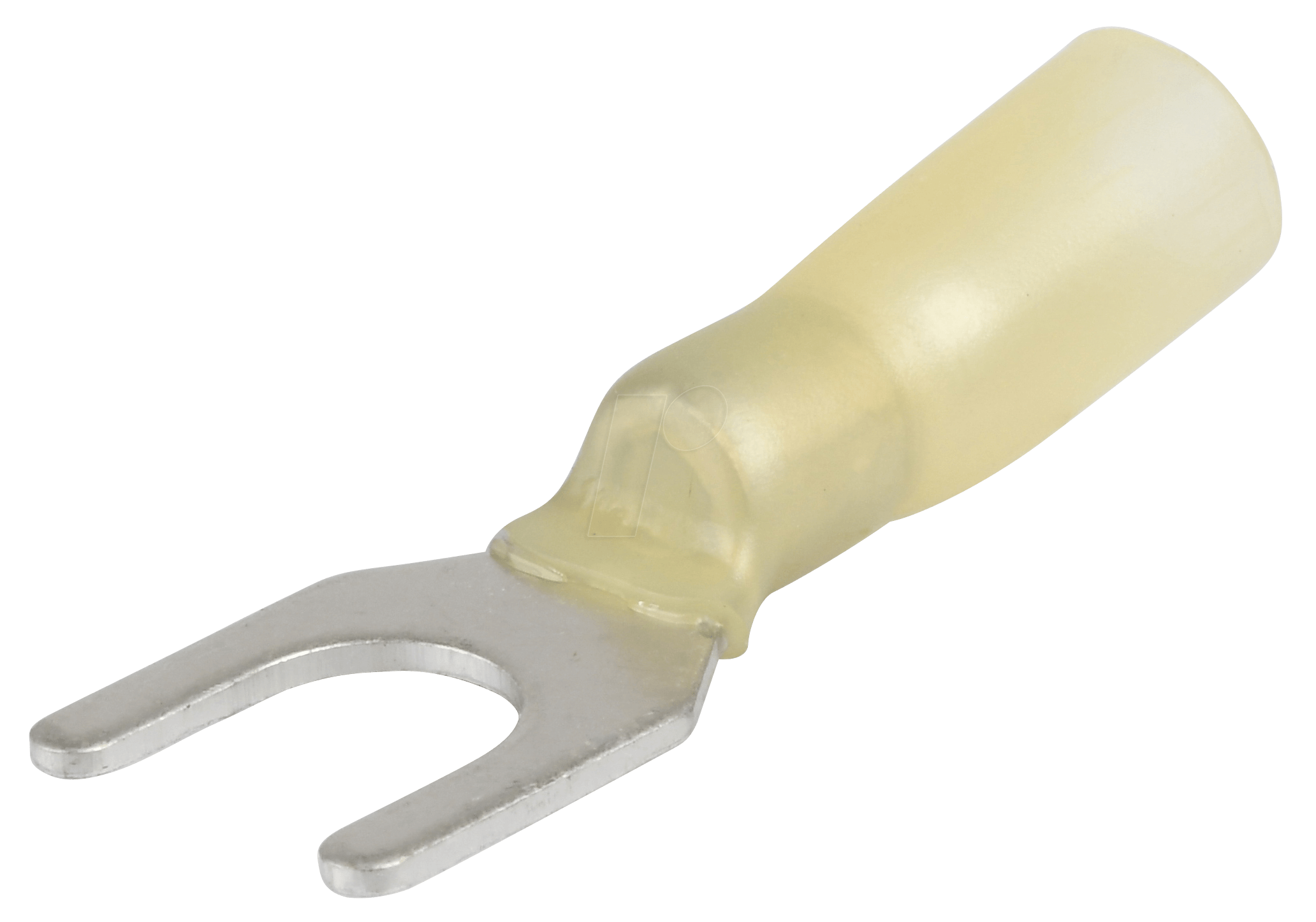 WE K406080HS - Gabelkabelschuh mit Schrumpfschlauch - 4,0 … 6,0 mm², M8, gelb